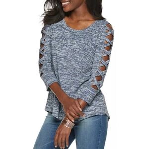 Jennifer Lopez Strap Sleeve Top